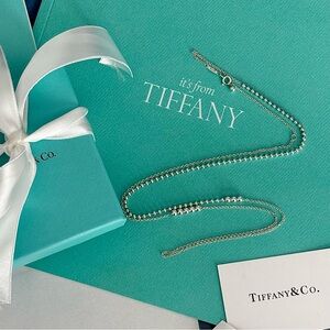 Authentic Tiffany & Co Mixed Bead Necklace Adjustable 28”- 32” Length